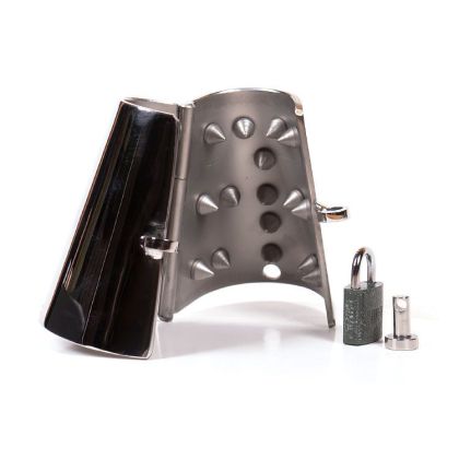 Black Label Spanish Spiked Ball Stretcher: Edelstahl-Hodenstretcher Black Label Spanish Spiked Ball Stretcher: Edelstahl-Hodenstretcher