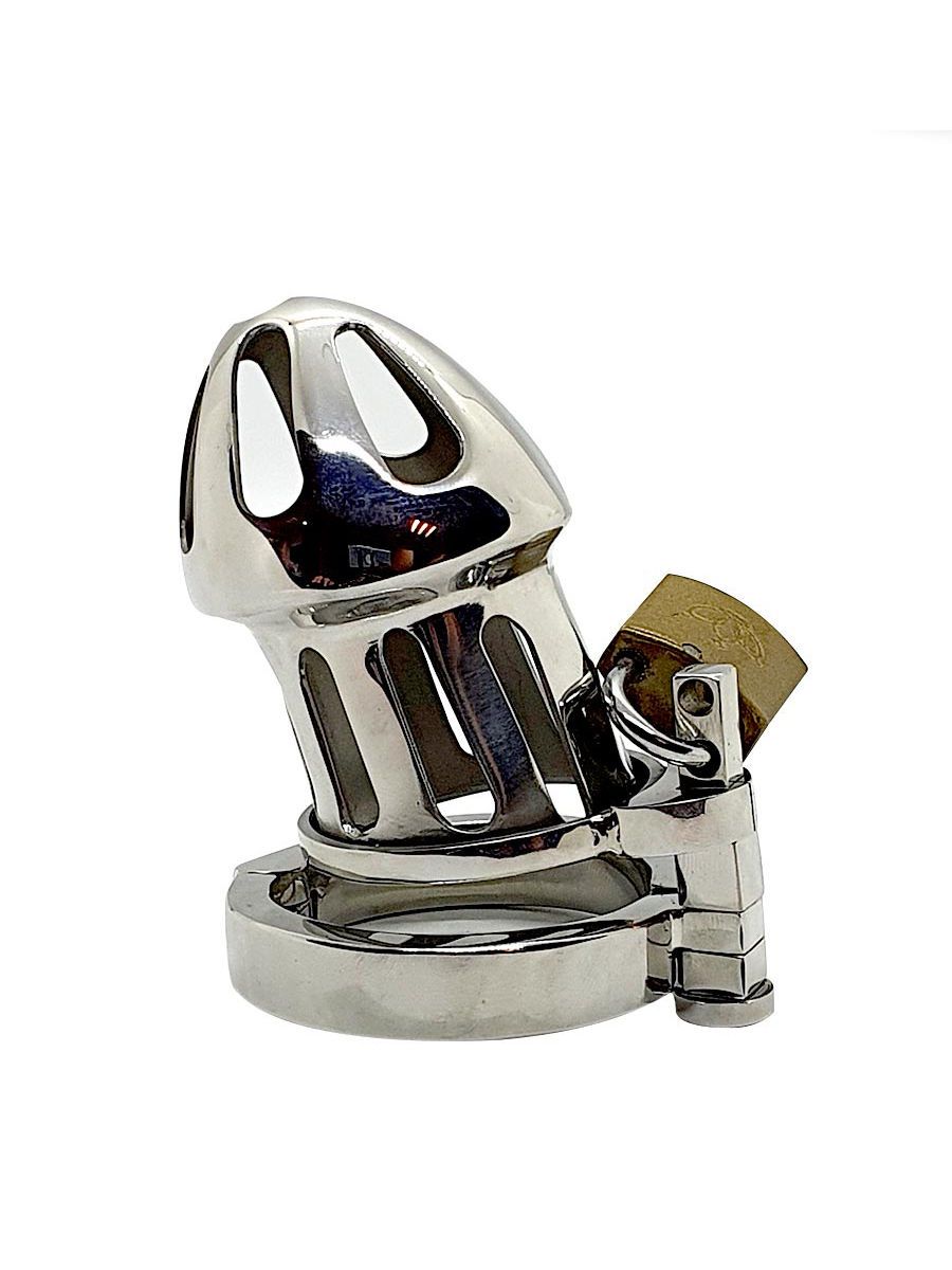 Black Label Breezy Boy Cock Cage: Edelstahl-Peniskäfig