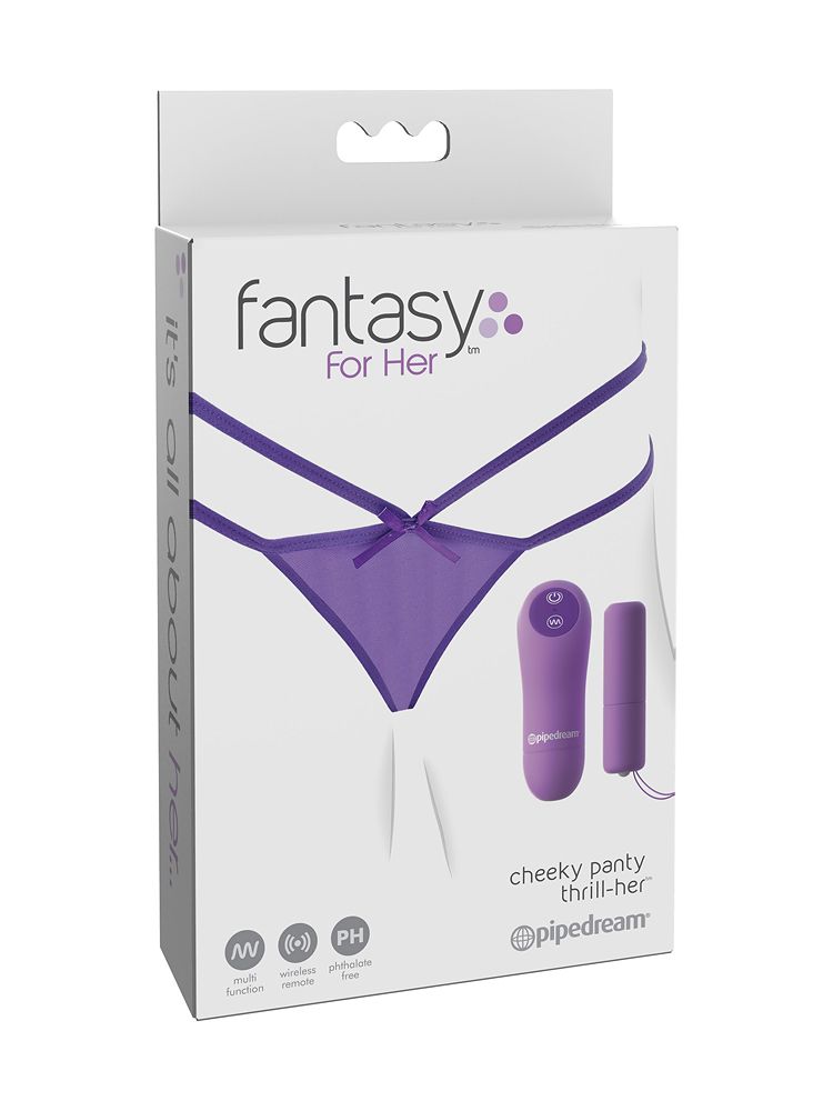 Cheeky Panty Thrill-Her: Vibro-Slip mit Fernbedienung, lila