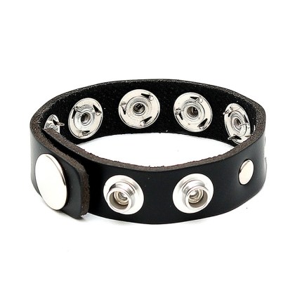 Leder-Penisriemen mit Nieten + Innendornen, schwarz Leder-Penisriemen mit Nieten + Innendornen, schwarz