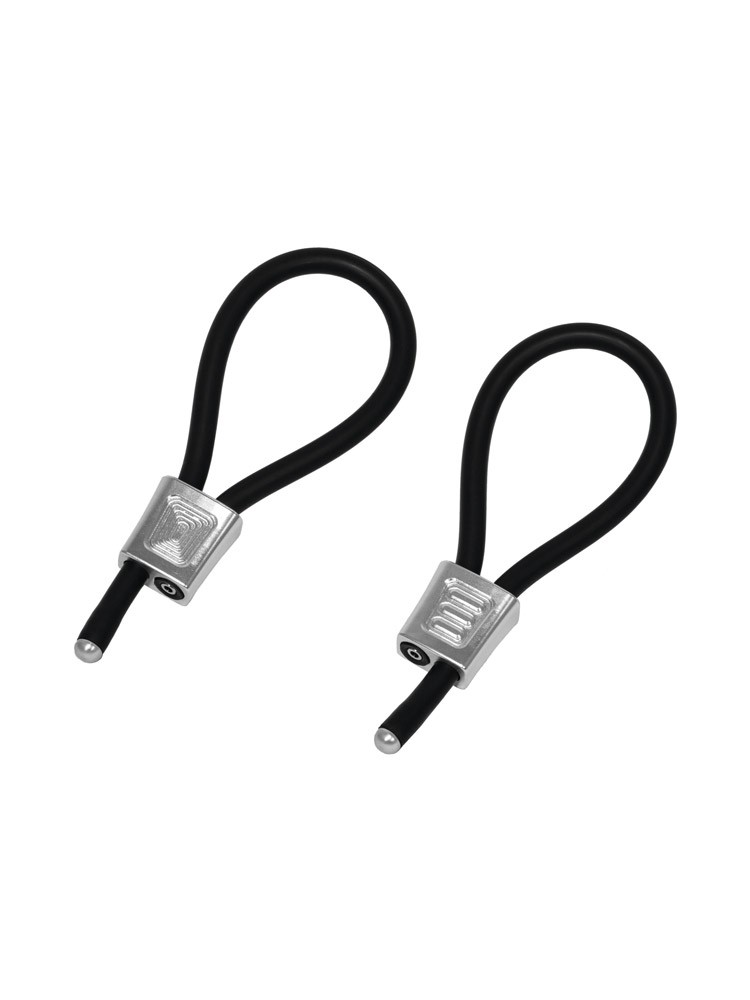 ElectraStim ElectraLoops Prestige: Elektro-Penisschlaufen, schwarz/silber