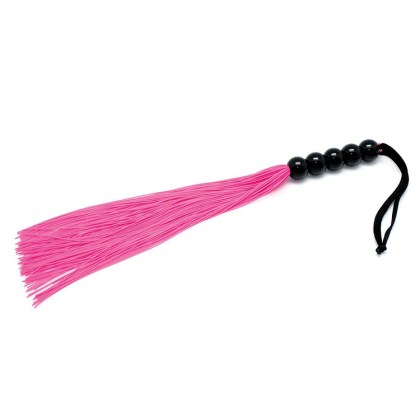 Silikon-Peitsche (38 cm), pink/schwarz Silikon-Peitsche (38 cm), pink/schwarz