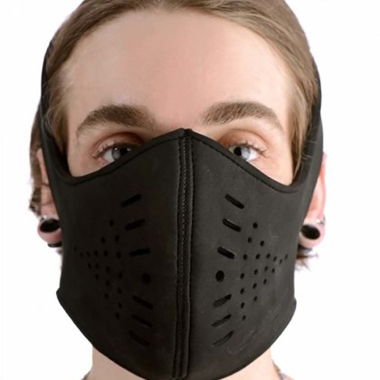 Master Series Neoprene Snap On Face Mask: Kopfmaske, schwarz Master Series Neoprene Snap On Face Mask: Kopfmaske, schwarz