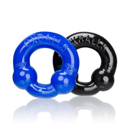 Ultraballs 2er Set Penisringe, schwarz/blau Ultraballs 2er Set Penisringe, schwarz/blau