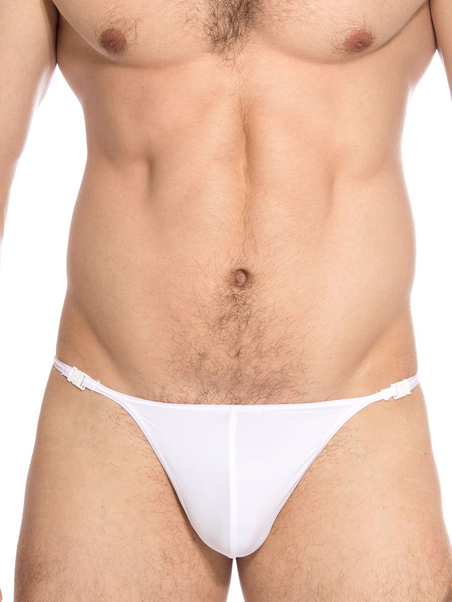 L%27Homme Beach Booty: Bade-Stripstring, weiß (S)