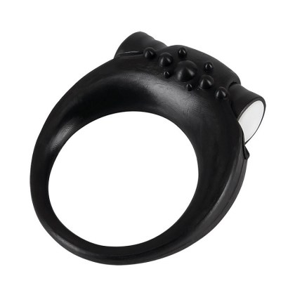 Sweet Smile Stayer: Vibro-Penisring, schwarz Sweet Smile Stayer: Vibro-Penisring, schwarz