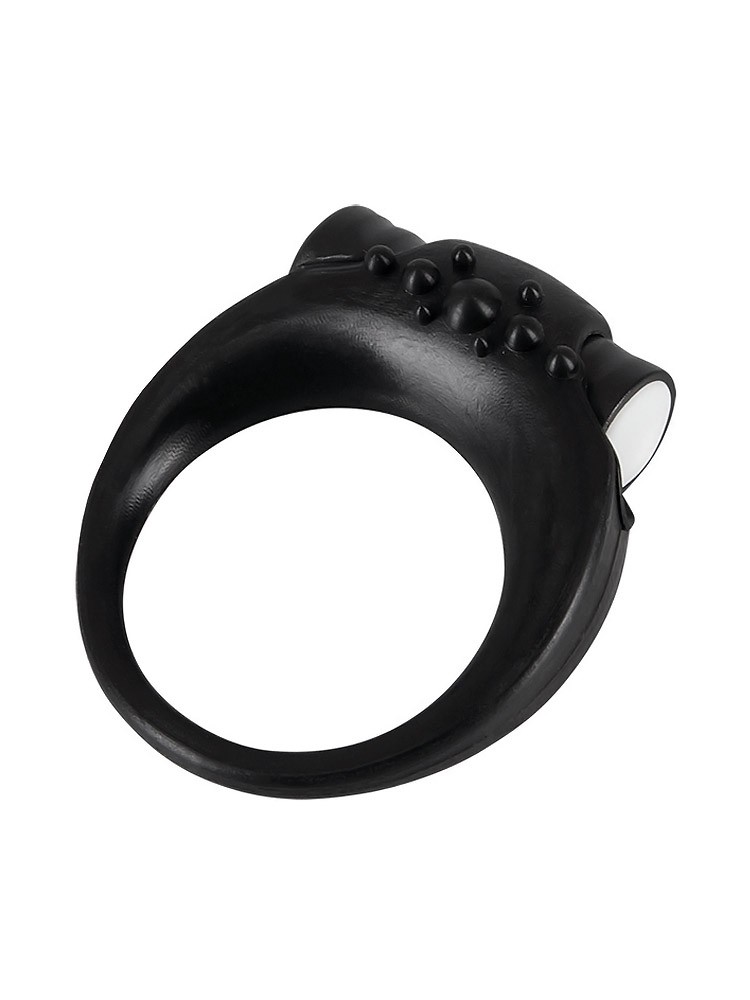 Sweet Smile Stayer: Vibro-Penisring, schwarz