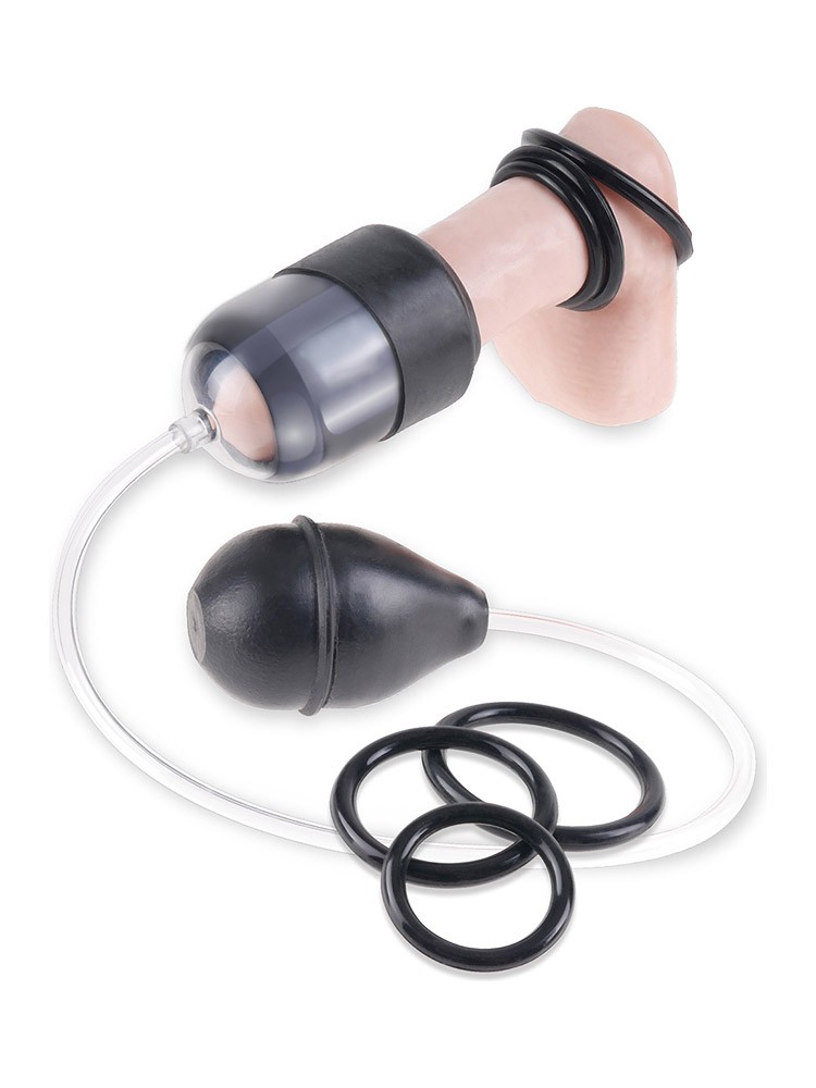 Fetish Fantasy Suck N%27 Stroke Head Pump: Eichelpumpe, schwarz/transparent