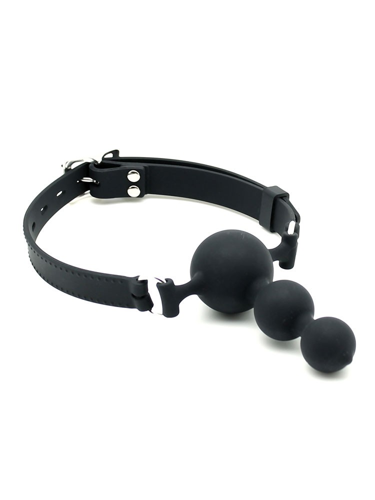 Silikon-Plugknebel, schwarz