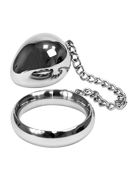 Donut Ring Anal Egg: Edelstahl-Penisring mit Analplug (45mm)