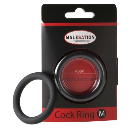 Malesation Cock-Ring: Penisring, schwarz (45mm) Malesation Cock-Ring: Penisring, schwarz (45mm)