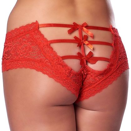 Spitzen-Panty, rot (One Size) Spitzen-Panty, rot (One Size)
