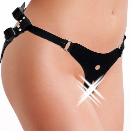Silikon-Harness für Strap-On, schwarz Silikon-Harness für Strap-On, schwarz