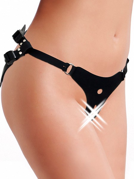 Silikon-Harness für Strap-On, schwarz