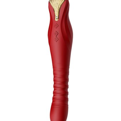 Zalo King Vibrating Thruster: Stoßender Vibrator, rot Zalo King Vibrating Thruster: Stoßender Vibrator, rot