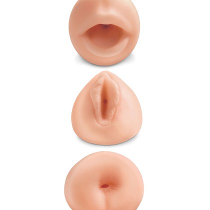 All 3 Holes: Masturbator-Set, haut All 3 Holes: Masturbator-Set, haut