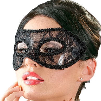 Spitzen-Augenmaske, schwarz Spitzen-Augenmaske, schwarz