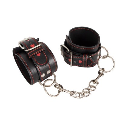 Bad Kitty Handfesseln, schwarz/rot Bad Kitty Handfesseln, schwarz/rot