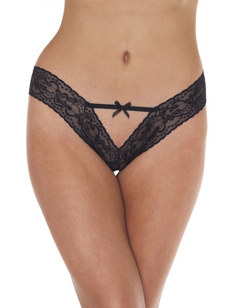 Tanga: Jenna, schwarz (One Size)