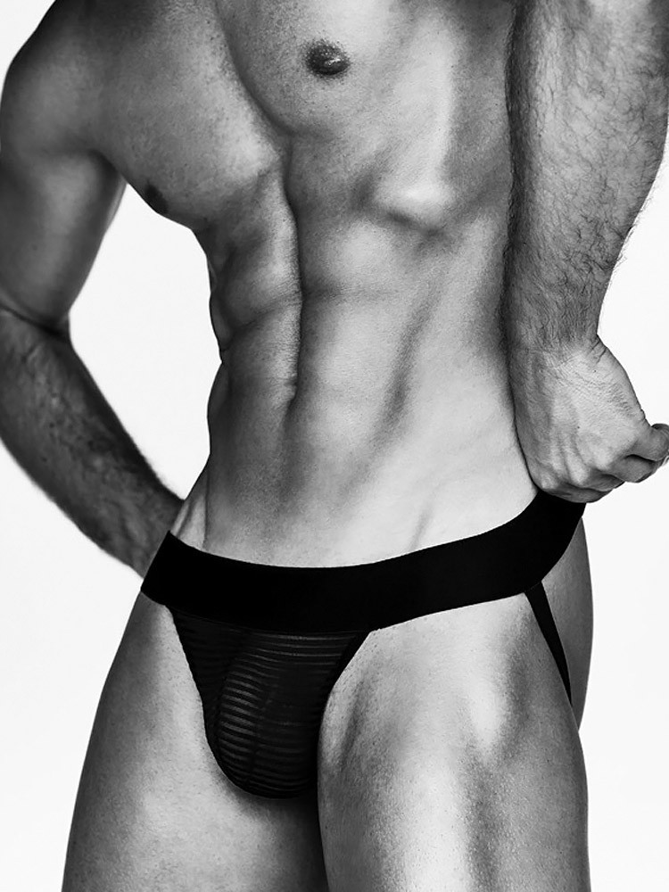 Bracli Perlseo Tokyo: Perlen-Jock, schwarz (S)