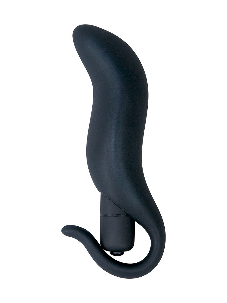 Black Velvets + Vibe: Vibro-Analplug, schwarz