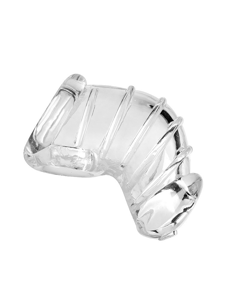 Master Series Detained Soft Body Chasity Cage: Peniskäfig, transparent
