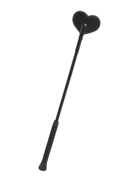 Gerte mit Herzspitze, schwarz