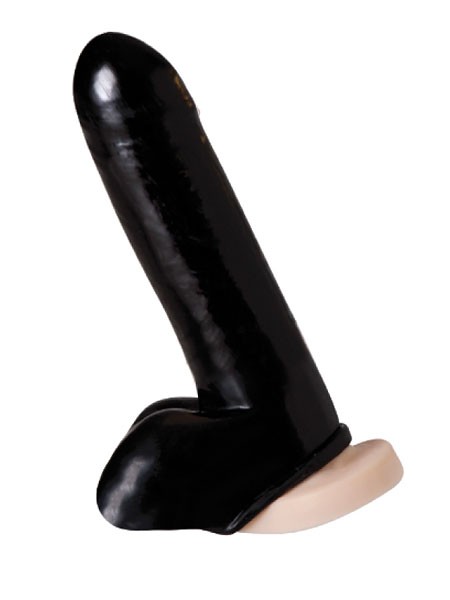 Latex-Penishülle, schwarz