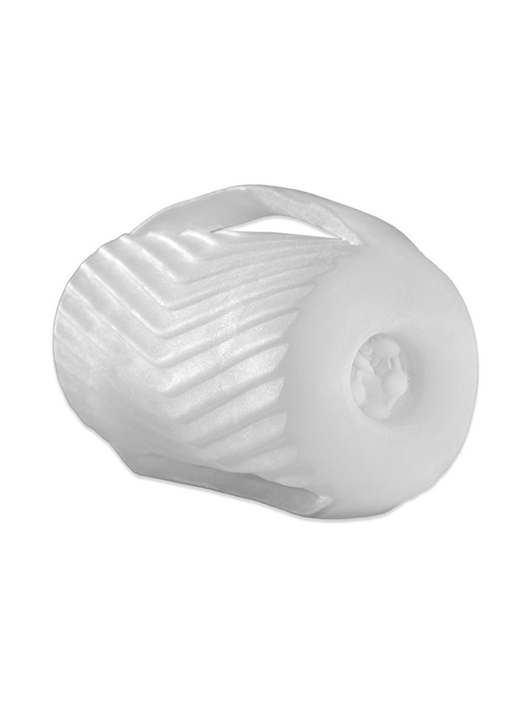 Perfect Fit Male Masturbator with Grips: Masturbator, transparent