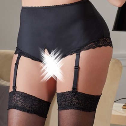 Ouvert-Strapsslip, schwarz (4XL) Ouvert-Strapsslip, schwarz (4XL)