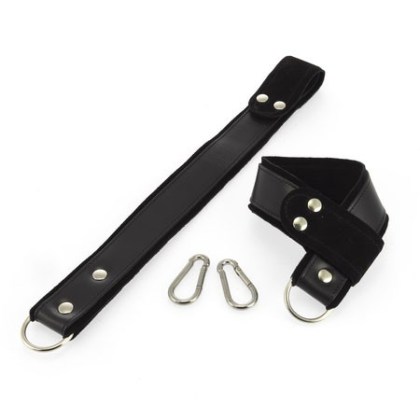 Leder-Hand-Hängefesseln, schwarz Leder-Hand-Hängefesseln, schwarz