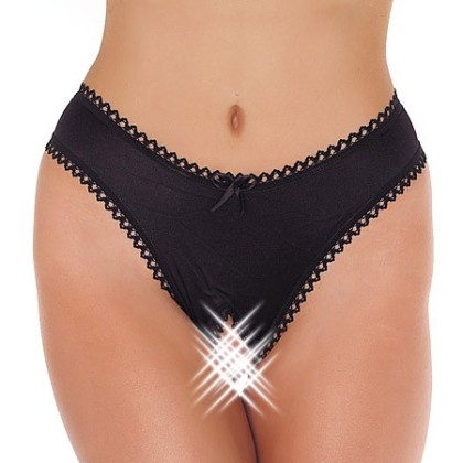 Ouvert-String, schwarz (One Size) Ouvert-String, schwarz (One Size)