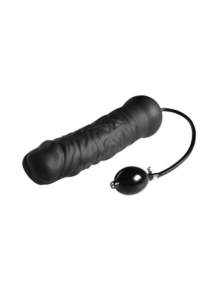 Master Series Leviathan Giant Inflatable Dildo: Dildo mit Pumpe, schwarz