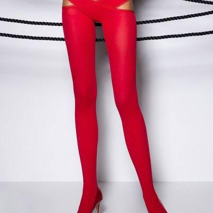 Passion: Ouvert-Strumpfhose TI Open 005, rot (M/L) Passion: Ouvert-Strumpfhose TI Open 005, rot (M/L)