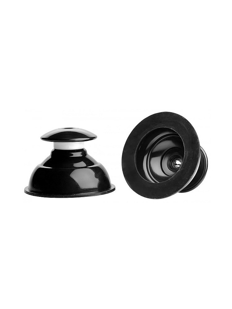Master Series Plungers: Silikon-Nippelsauger, schwarz