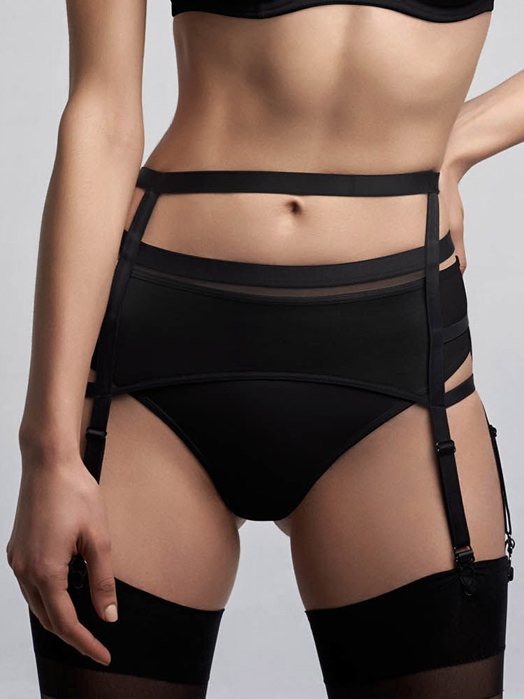 Marlies Dekkers Spider: Strapsgürtel, schwarz (M)