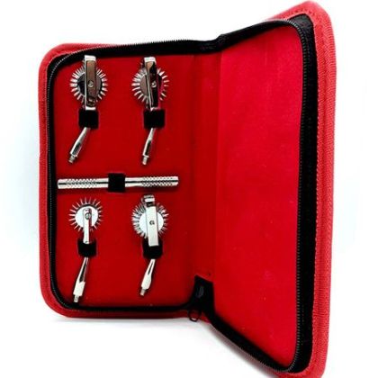 Black Label Combo Pinwheel Kit: Edelstahl-Nervenrad-Set im Etui Black Label Combo Pinwheel Kit: Edelstahl-Nervenrad-Set im Etui
