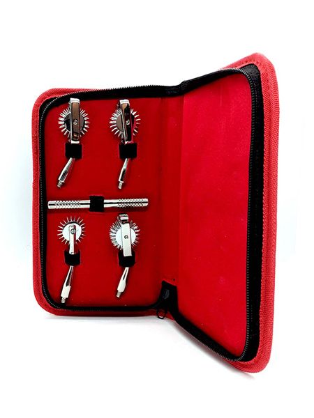 Black Label Combo Pinwheel Kit: Edelstahl-Nervenrad-Set im Etui