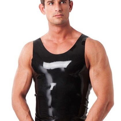 Latex-Tanktop, schwarz (S) Latex-Tanktop, schwarz (S)