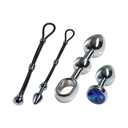 Malesation Alu Cock-Grip Set klein, silber/blau Malesation Alu Cock-Grip Set klein, silber/blau