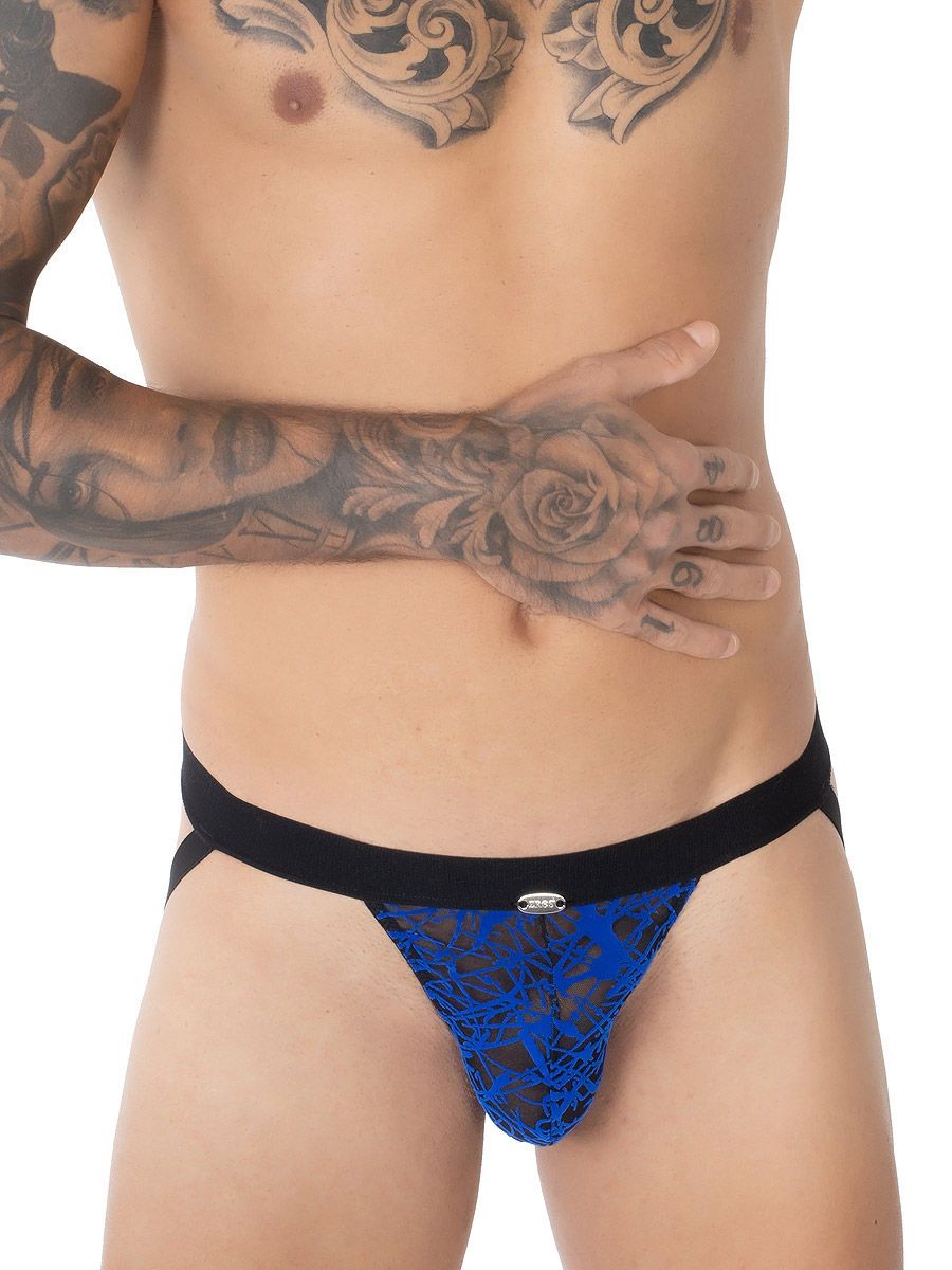 Eros Veneziani Azzurro: Jock, schwarz/blau (M/L)
