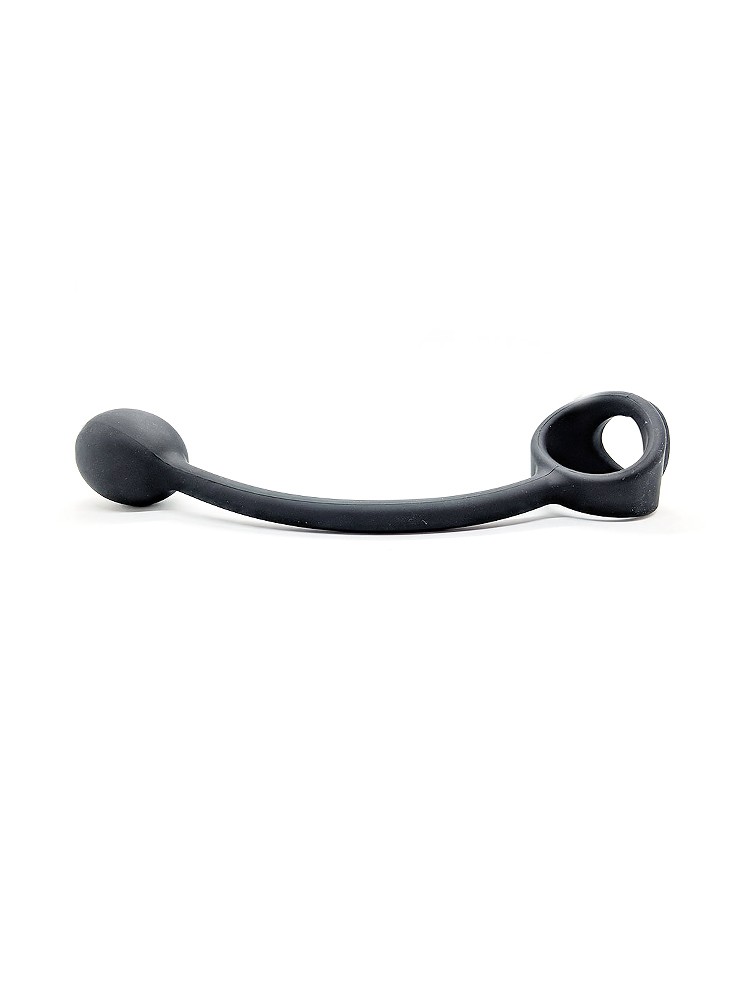 Sport Fucker Thunder Plug Asslock: Penis-/Hodenring mit Analplug, schwarz