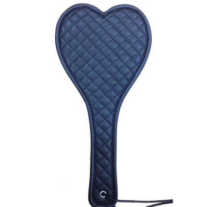 Lederklatsche Herz, schwarz Lederklatsche Herz, schwarz