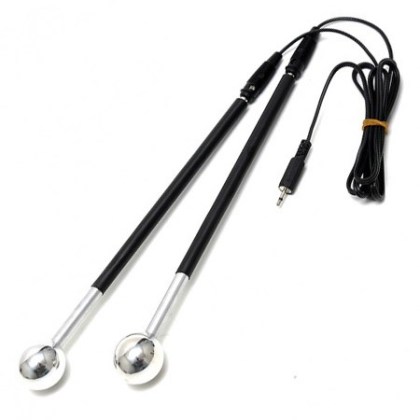 Elektro Sex Sticks: Aluminiumstäbe mit Kugelspitzen, unipolar Elektro Sex Sticks: Aluminiumstäbe mit Kugelspitzen, unipolar