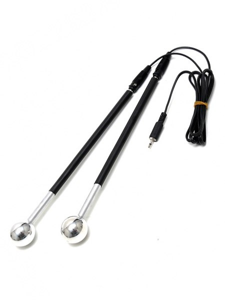 Elektro Sex Sticks: Aluminiumstäbe mit Kugelspitzen, unipolar