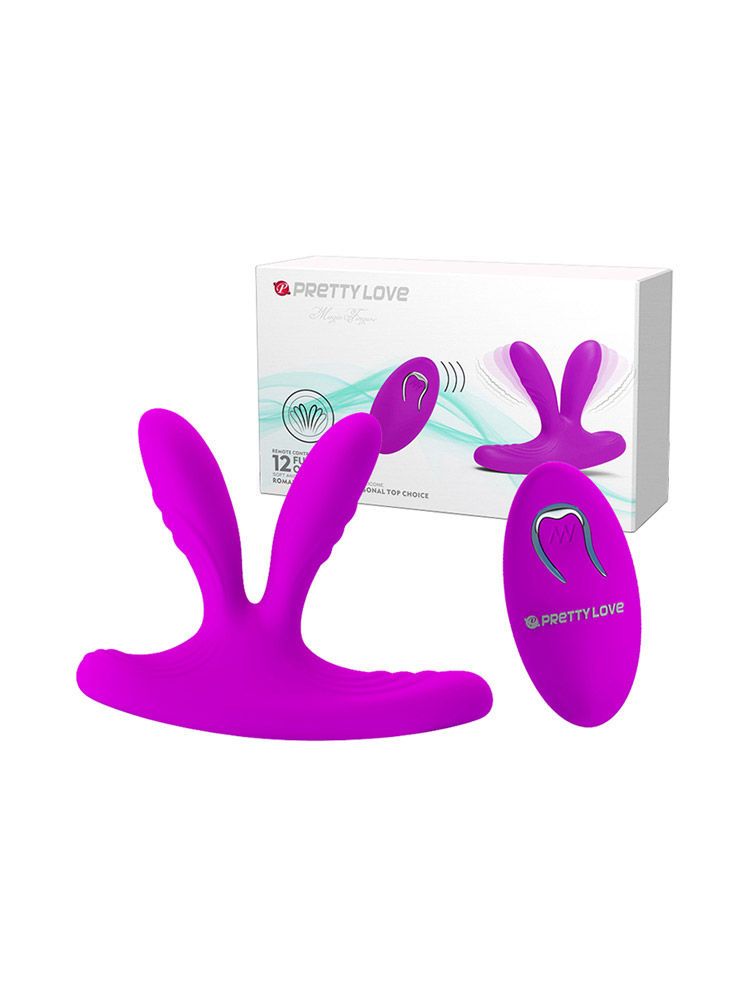 Pretty Love Magic Fingers: Fingervibrator mit Fernbedienung, dunkles rosé