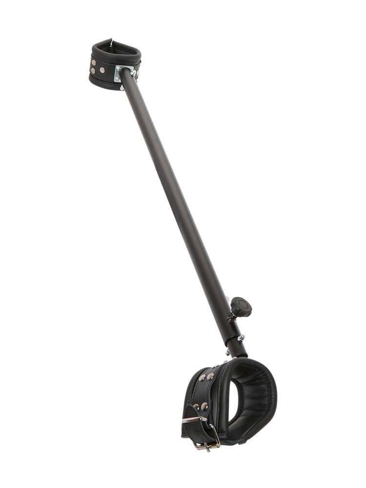 Leder-Spreizstange, schwarz