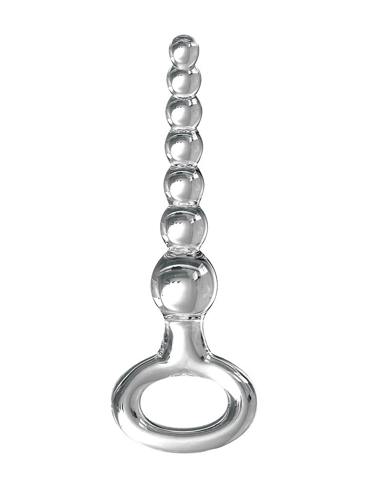 Icicles No 67: Glas-Analdildo, transparent