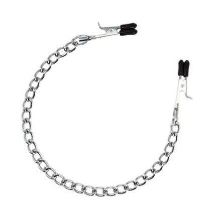 Metall-Nippelklemmen mit Kette Metall-Nippelklemmen mit Kette