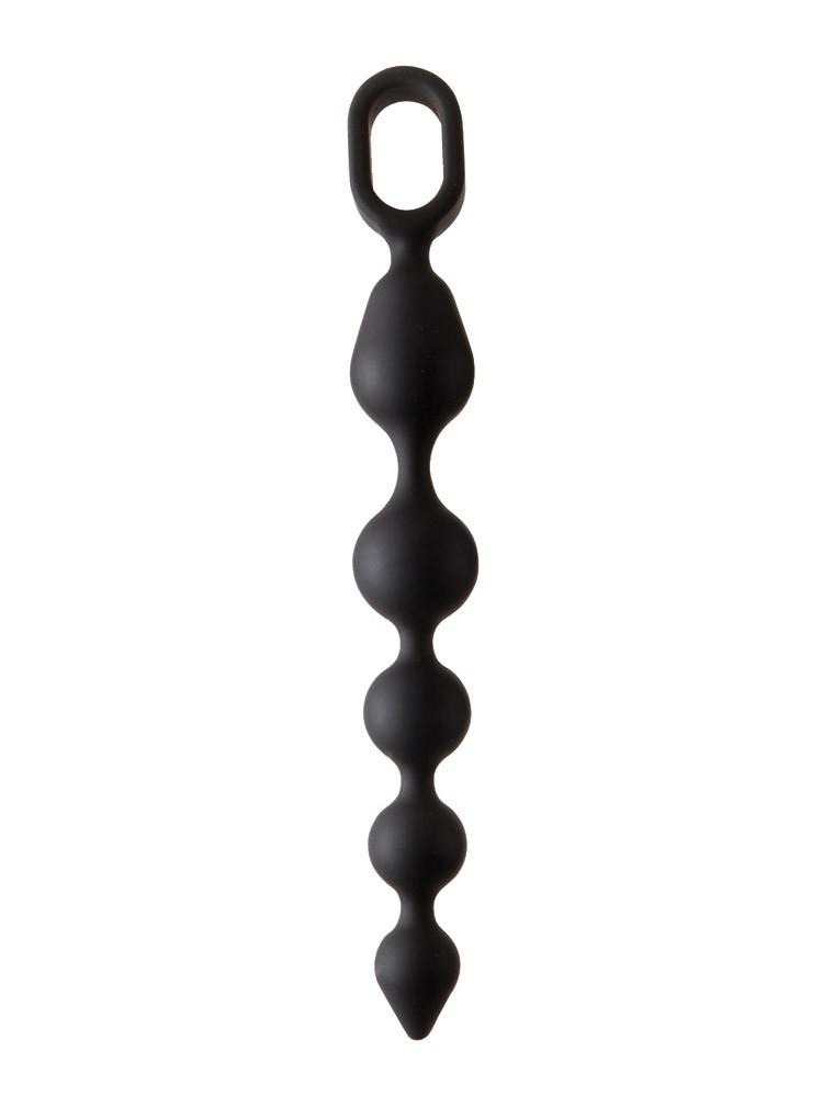 Malesation Ball Chain Medium: Analkette, schwarz
